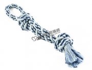 藍色條形編織繩狗玩具48cm