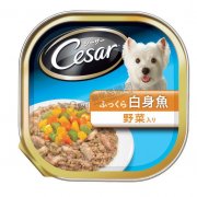 西莎日式狗罐頭-野菜白身魚 100g