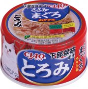 CIAO濃湯系-防尿石雞肉吞拿魚貓罐頭80g