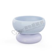 Makesure貓碗藍紫色14x14x10.5cm