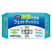 Lion獅王 寵物除菌濕紙巾80枚入