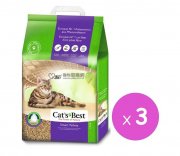 Cats Best 不黏毛黏結木貓砂10kg x3pcs (Smart Pellet)