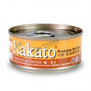 Kakato 雞、芝士貓狗罐頭70g