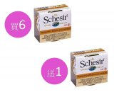 Schesir無穀物吞拿魚雞肉肉汁貓罐頭70g x7pcs