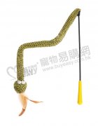 蛇形逗貓棒140x6cm