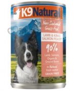 K9Natural羊肉三文魚主食狗罐頭370g