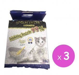 LoveCAT原味升級結團抑菌豆腐貓砂2.6kg x3pcs