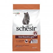 Schesir雞肉絕育及體重控制貓糧400g