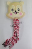 棉繩松鼠公仔玩具10x30cm