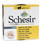 SchesiR 全天然吞拿鱼及蟹肉猫饭罐头 85g
