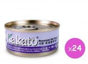 Kakato 雞、牛、糙米、菜貓狗罐頭70g x24pcs