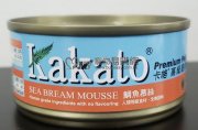 Kakato 鯛魚慕絲貓狗罐頭70g x24pcs