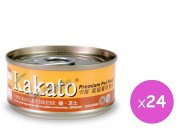 Kakato 雞、芝士貓狗罐頭70g x24pcs