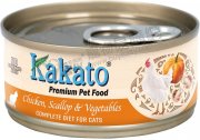 Kakato雞肉扇貝蔬菜貓主食罐70g
