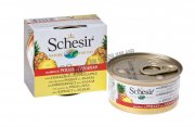 Schesir全天然水果水煮雞肉菠蘿飯貓罐頭75g