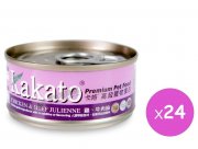 Kakato 雞肉牛肉絲貓狗罐頭70g x24pcs