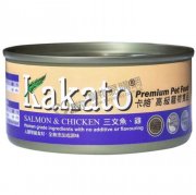 Kakato三文魚雞肉貓狗罐頭70g x24pcs