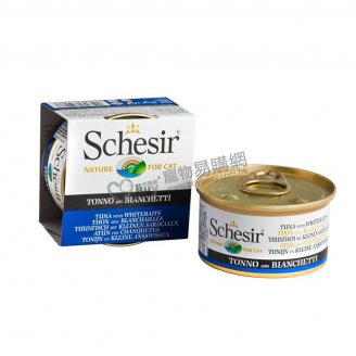 Schesir全天然吞拿魚及白飯魚飯貓罐頭85g