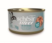 Schesir無穀物吞拿魚鯖魚高齡貓主食罐70g(11歲以上)