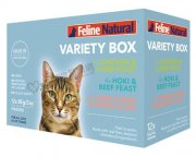 FelineNatural三種味道混合裝貓軟包85g x12pcs