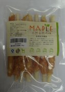 Maple 雞肉絲包牛皮扭棒狗小食80g