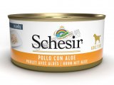 Schesir全天然雞肉及蘆薈狗罐頭150g