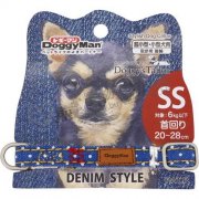 DoggyMan牛仔藍點超小型犬頸帶(SS) 20-28cm