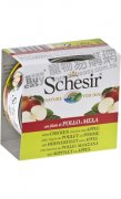 Schesir天然雞肉絲蘋果及飯狗罐頭150g x10pcs