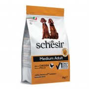 Schesir天然雞肉中型成犬糧3kg