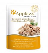Applaws 嫩雞胸肉牛肉貓湯包70g