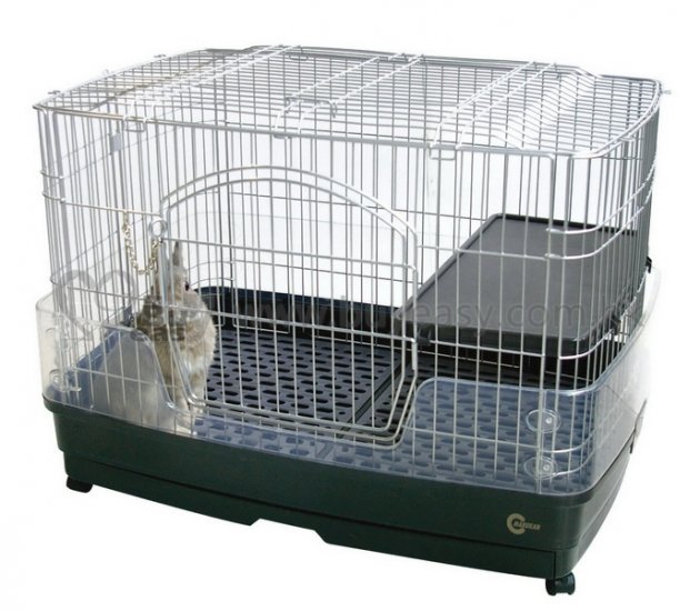 Marukan兔兔專門防噴尿籠連搪盤(中) 82x56.5xH60.5cm - 點擊圖像關閉