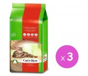 Cat's Best黏結吸臭木貓砂17.2kg x3pcs