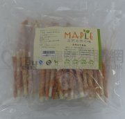 Maple 美味雞肉絲包牛皮扭棒狗小食250g x4pcs(4包)