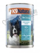 K9Natural牛肉藍尖尾鱈魚盛宴主食狗罐頭370g