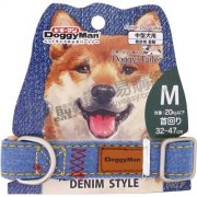 DoggyMan牛仔色中型犬頸帶(M) 32-47cm