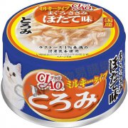 CIAO吞拿魚雞肉帶子貓罐頭80g(白湯系列)