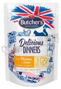 Butcher's經典美味貓用雞肉+肝肉醬包100g