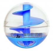 Catit旋轉滑梯漏食貓玩具球-藍色