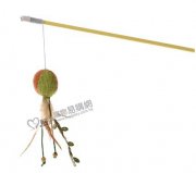 圓球羽毛逗貓棒47cm