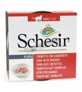SchesiR 全天然吞拿鱼及鲜虾猫罐头 85g